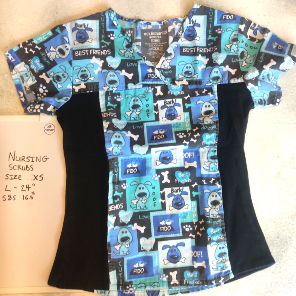 Nurses Scrub Top Size Xtra Small